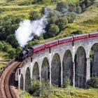 Jacobite steam train — Stock Photo