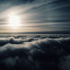 Vista da camada superior das nuvens — Fotografia de Stock