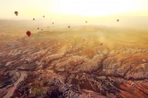 Turkey, Cappadocia, hot air balloons — Stock Photo