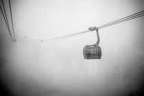 Gondola in heavy snow fall in Whistler — Stock Photo