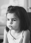 Little girl with facial expression — Stock Photo
