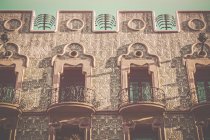 Barcelone, Vue sur les balcons — Photo de stock