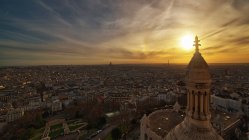 Вид на Париж с вершины Сакре-Кёр — стоковое фото