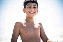 Літній портрет хлопчика — стокове фото