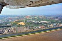 Vista aérea del aeropuerto de Den Helder - foto de stock