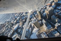 Вид с воздуха на центр города — стоковое фото
