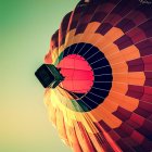 Balão de ar quente no ar — Fotografia de Stock