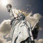 Bottom view of Statue of Liberty — Stock Photo