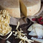 Паста-сыр и перец — стоковое фото