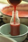 Salsa de tomate casera - foto de stock
