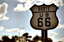 Straßenschild der Route 66 — Stockfoto