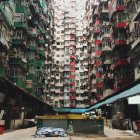 Edificio de apartamentos en China - foto de stock