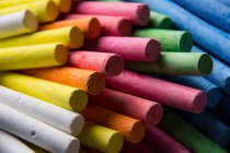 Close-up of multi-colored chalks — Stock Photo