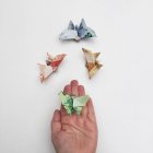 Origami butterflies made of money — Stock Photo