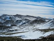 Nieve en las montañas del Atlas - foto de stock