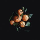 Vista aérea de mandarinas frescas - foto de stock