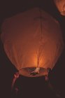 Paper lantern at night — Stock Photo