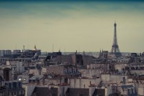Cityscape with Eiffel Tower — Stock Photo