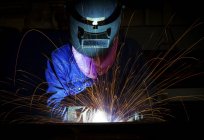 Close-up of a welder — Stock Photo