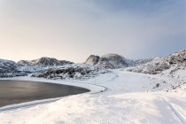 Vista panorámica del paisaje invernal - foto de stock