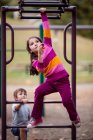 Children on climbing frame — Stock Photo