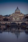 Saint Peter Basilica at sunrise — Stock Photo