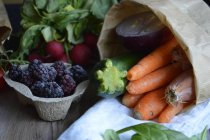Légumes et fruits de printemps — Photo de stock