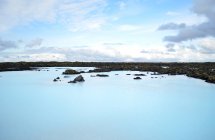 Laguna geotérmica, Grindavik, Islandia - foto de stock