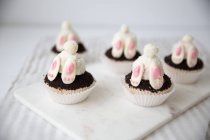 Cupcakes queue de lapin — Photo de stock