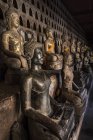Ancient buddha statues — Stock Photo