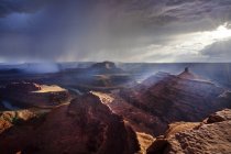 Tempesta al dead horse point state park, Utah, America, Stati Uniti — Foto stock
