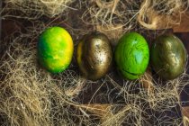 Раскрашенные пасхальные яйца — стоковое фото