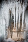 Fontaine d'eau gelée — Photo de stock