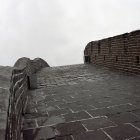 Detailansicht auf der Oberseite der großen Mauer, China — Stockfoto