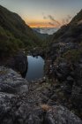 Vista panorâmica da majestosa floresta de Laurel, Madeira, Portugal — Fotografia de Stock