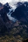 Majestuosa vista del Glaciar, Torres del Paine, Patagonia, Chile - foto de stock