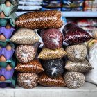 Verschiedene Arten von Bohnen, Brasilien, Amazonen — Stockfoto
