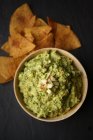 Close-up view of Big Apple Guacamole in bowl — Stock Photo