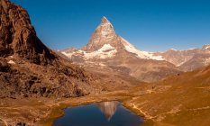 Прекрасний вид на гору Маттерхорн, Церматт, Швейцарія — стокове фото