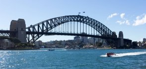 Sydney Harbor Bridge, Sydney, Nova Gales do Sul, Austrália — Fotografia de Stock