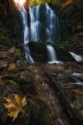 Scenic view of waterfall, Koleshino, Macedonia — Stock Photo
