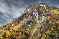 Vista panoramica della montagna in autunno, Sounkyo, Hokkaido, Giappone — Foto stock