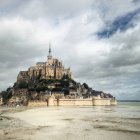 Vista panorâmica do Monte Saint-Michel, Normandia, França — Fotografia de Stock
