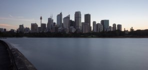 Живописный вид на горизонт, Сидней, Новый Южный Уэльс, Австралия — стоковое фото