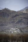 Vista panorâmica do mosteiro de Thiksey, Leh, Jammu e Caxemira, Índia — Fotografia de Stock