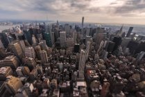 Вид с воздуха на Манхэттен, Нью-Йорк, США — стоковое фото