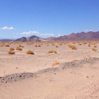 Vista panorámica del paisaje del desierto, Nevada, EE.UU. - foto de stock