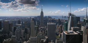 Vista aérea de Manhattan, Nueva York, América, EE.UU. - foto de stock