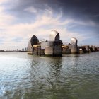 Malerischer Blick auf Themse Barriere, London, Großbritannien — Stockfoto