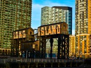 Scenic view of Queens Midtown Tunnel, Long Island City, Queens, New York City, USA — Stock Photo